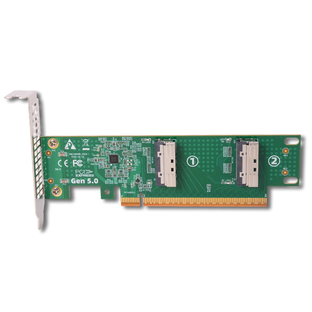PCI-e 5.0 X16 - Çift MCIO 8i A - Pcie 5.0 Gpu Riser Cable incelemesi ve fiyatı