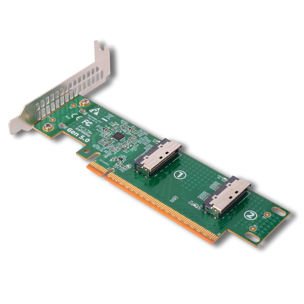 PCI-e 5.0 X16 - Çift MCIO 8i A - Pcie 5.0 Gpu Riser Cable incelemesi ve fiyatı